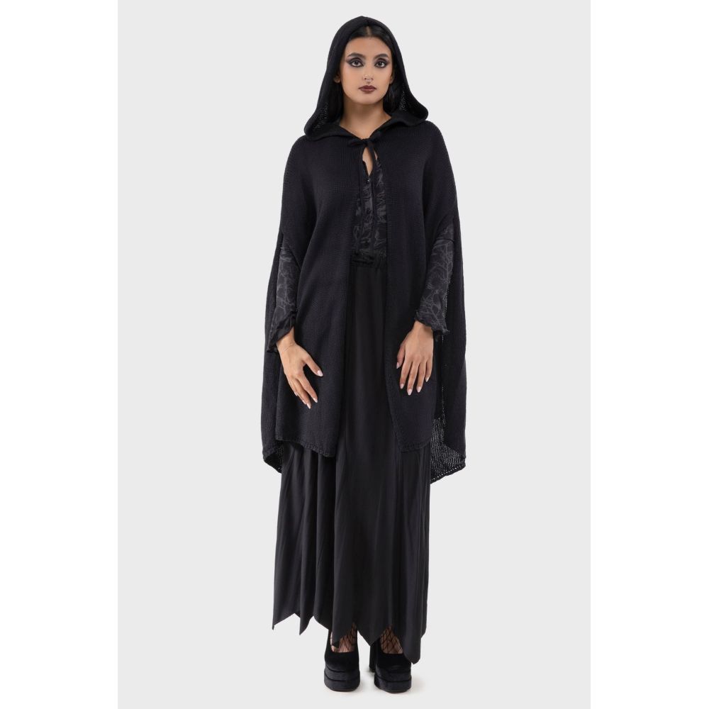 Killstar - SPECTRAL Cape/manteau/poncho - Noir